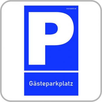 Parkplatzschild Gästeparkplatz
